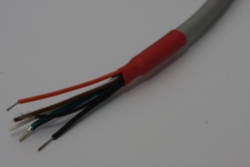 computer cable with heatshrink