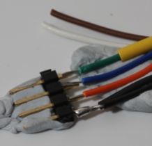 preparing to solder wires